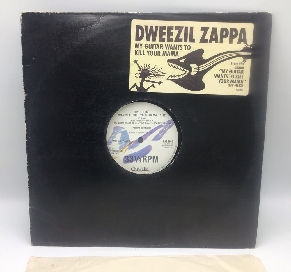 Dweezil Zappa My Guitar Wants To Kill Your Mama 12 Single Vinyl Promo 1988